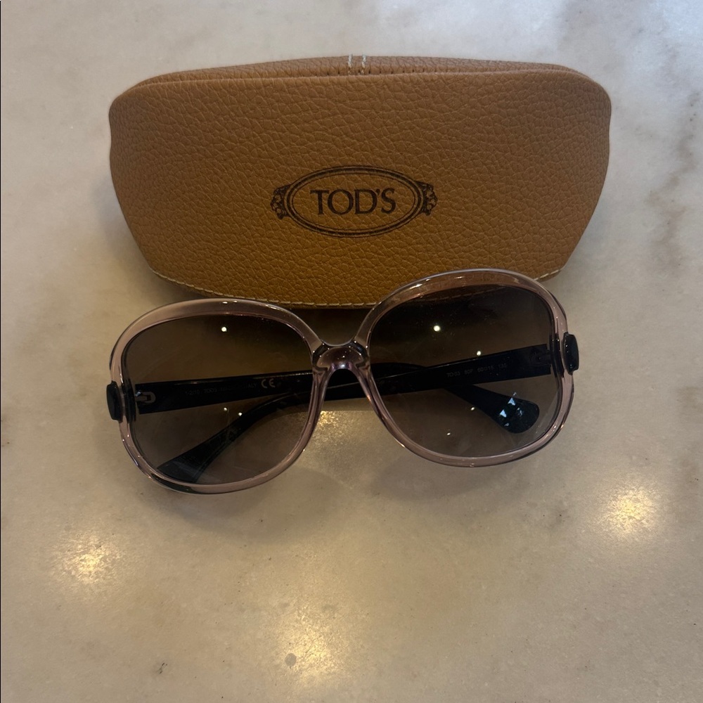 NIB TOD'S Women's light purple Frame with Brown Gradient Lenses Sunglasses
